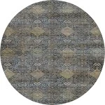 Dalyn Aristo Blue AR1 8ft. x 8ft. Round Rug
