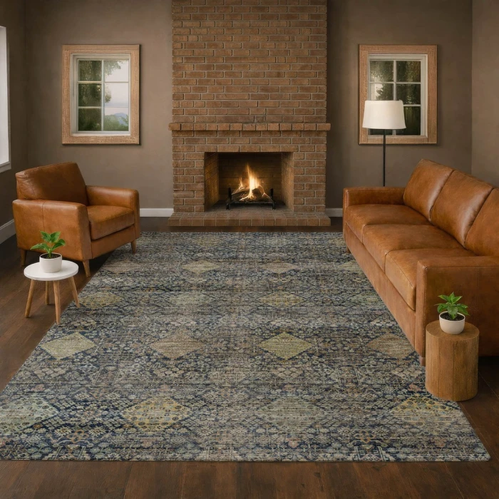 Dalyn Aristo Blue AR1 5ft. x 7ft.6in. Rect. Rug