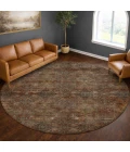 Dalyn Aristo Orange AR1 8ft. x 8ft. Round Rug