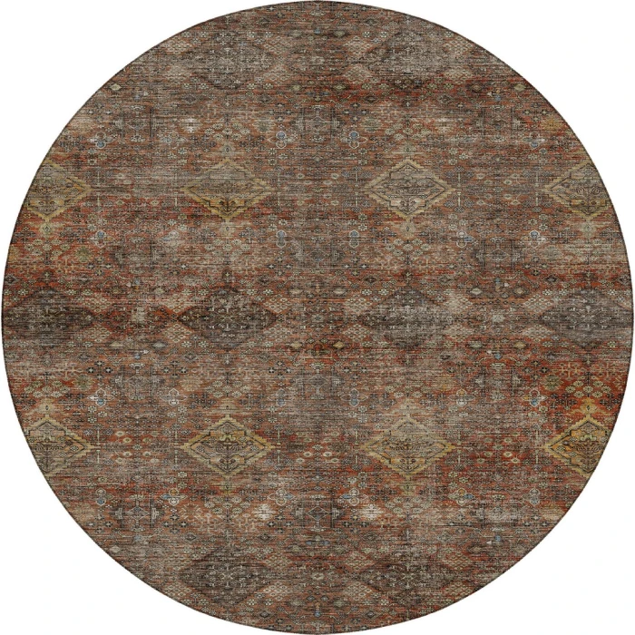 Dalyn Aristo Orange AR1 8ft. x 8ft. Round Rug