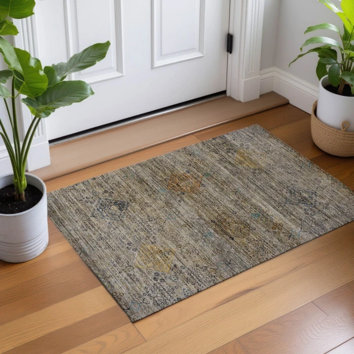 Dalyn Aristo Gray AR1 1ft.8in. x 2ft.6in. Rect. Rug