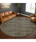 Dalyn Aristo Teal AR1 8ft. x 8ft. Round Rug