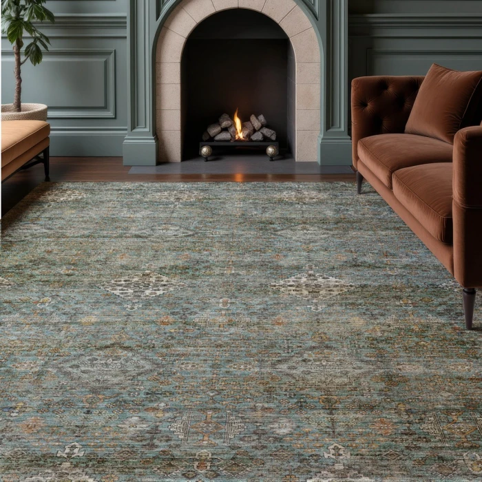 Dalyn Aristo Teal AR1 5ft. x 7ft.6in. Rect. Rug