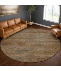 Dalyn Aristo Orange AR1 8ft. x 8ft. Round Rug