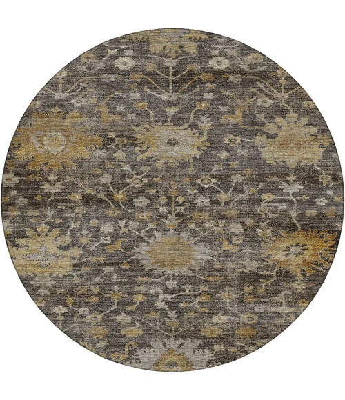 Dalyn Aristo Gray AR2 8ft. x 8ft. Round Rug