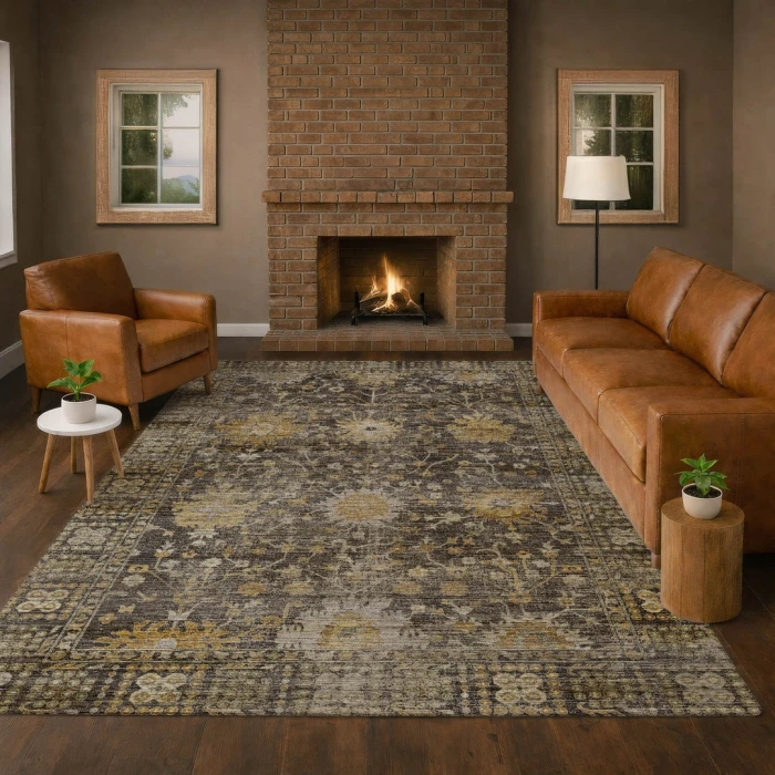 Dalyn Aristo Gray AR2 6ft.6in. x 9ft.6in. Rect. Rug