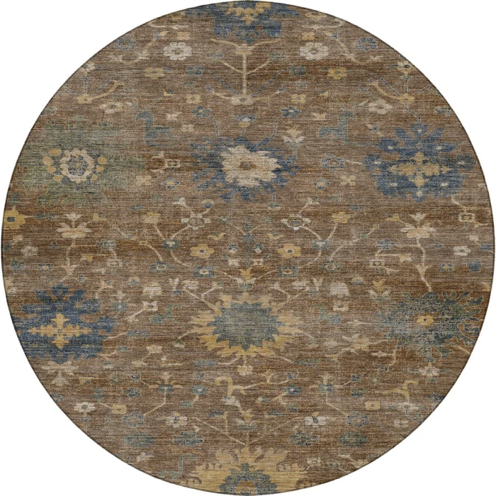 Dalyn Aristo Brown AR2 8ft. x 8ft. Round Rug