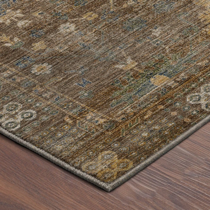 Dalyn Aristo Brown AR2 8ft. x 8ft. Round Rug