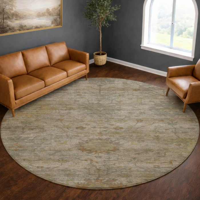 Dalyn Aristo Ivory AR2 8ft. x 8ft. Round Rug