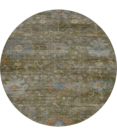Dalyn Aristo Green AR2 8ft. x 8ft. Round Rug