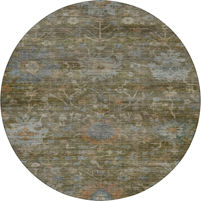 Dalyn Aristo Green AR2 8ft. x 8ft. Round Rug