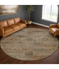 Dalyn Aristo Beige AR6 8ft. x 8ft. Round Rug