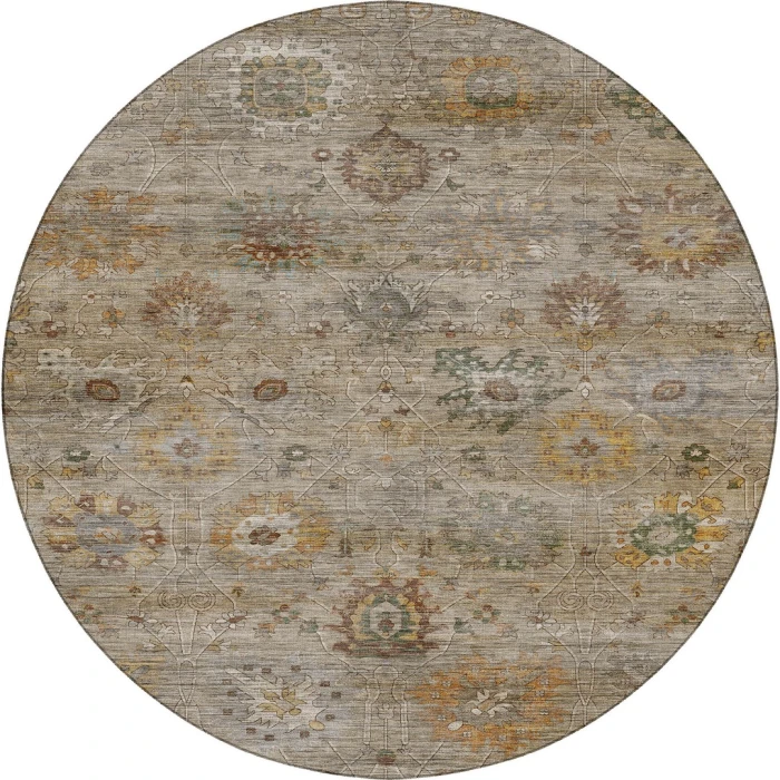 Dalyn Aristo Beige AR6 8ft. x 8ft. Round Rug