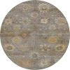Dalyn Aristo Gray AR6 8ft. x 8ft. Round Rug