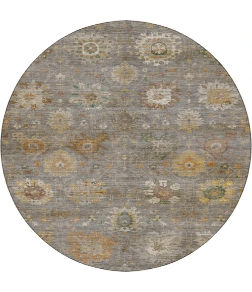 Dalyn Aristo Gray AR6 8ft. x 8ft. Round Rug