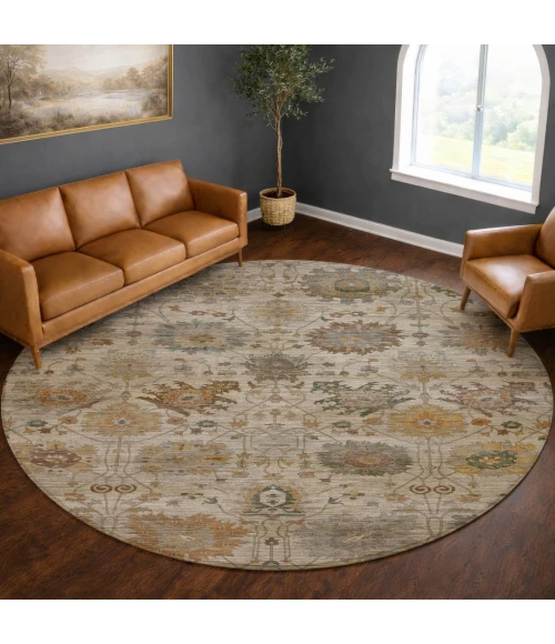 Dalyn Aristo Ivory AR6 8ft. x 8ft. Round Rug