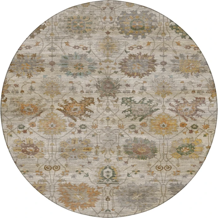 Dalyn Aristo Ivory AR6 8ft. x 8ft. Round Rug