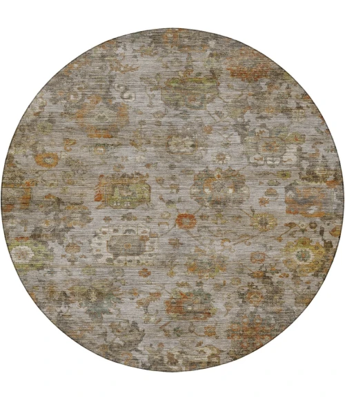 Dalyn Aristo Gray AR7 8ft. x 8ft. Round Rug