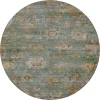 Dalyn Aristo Teal AR7 8ft. x 8ft. Round Rug