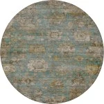 Dalyn Aristo Teal AR7 8ft. x 8ft. Round Rug