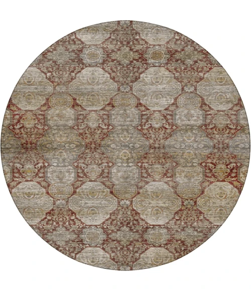 Dalyn Aristo Burgundy AR8 8ft. x 8ft. Round Rug