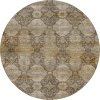Dalyn Aristo Brown AR8 8ft. x 8ft. Round Rug