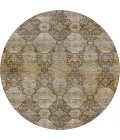 Dalyn Aristo Brown AR8 8ft. x 8ft. Round Rug