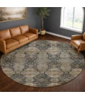 Dalyn Aristo Blue AR8 8ft. x 8ft. Round Rug