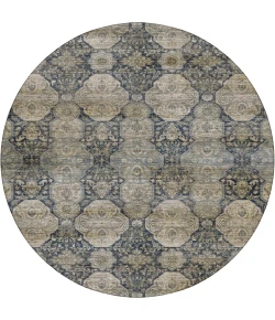 Dalyn Aristo Blue AR8 8ft. x 8ft. Round Rug