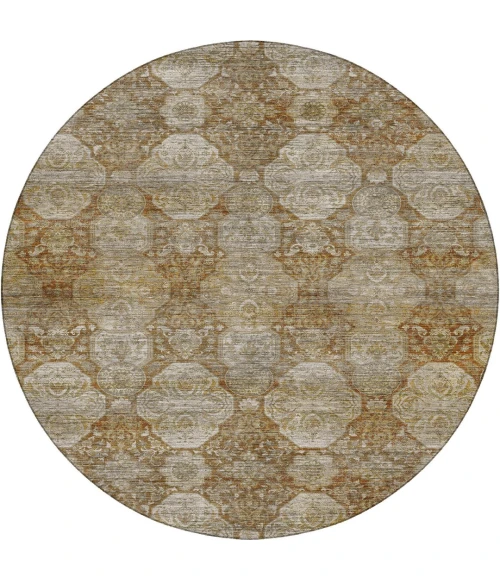 Dalyn Aristo Orange AR8 8ft. x 8ft. Round Rug
