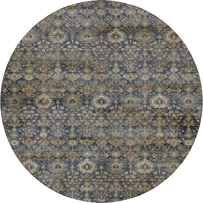 Dalyn Aristo Blue AR9 8ft. x 8ft. Round Rug