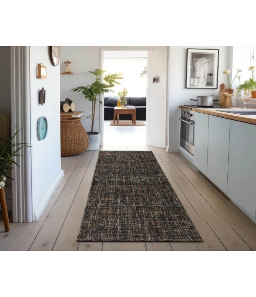 Dalyn Abruzzo AZ1 Black 2'3" x 7'6" Runner Rug