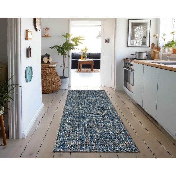 Dalyn Abruzzo AZ1 Blue 2'3" x 7'6" Runner Rug