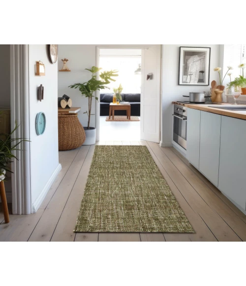 Dalyn Abruzzo AZ1 Green 2'3" x 7'6" Runner Rug
