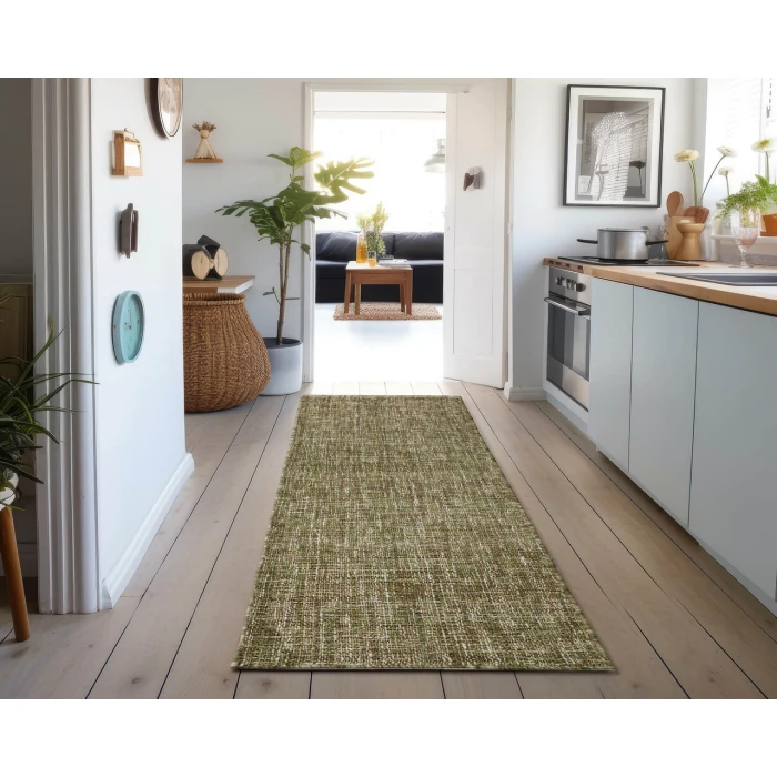 Dalyn Abruzzo AZ1 Green 2'3" x 7'6" Runner Rug