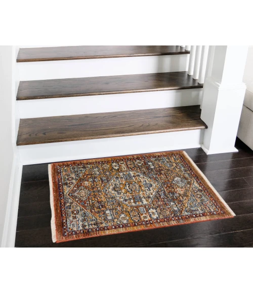 Dalyn Bergama BE1 Paprika 1'8" x 2'6" Rug