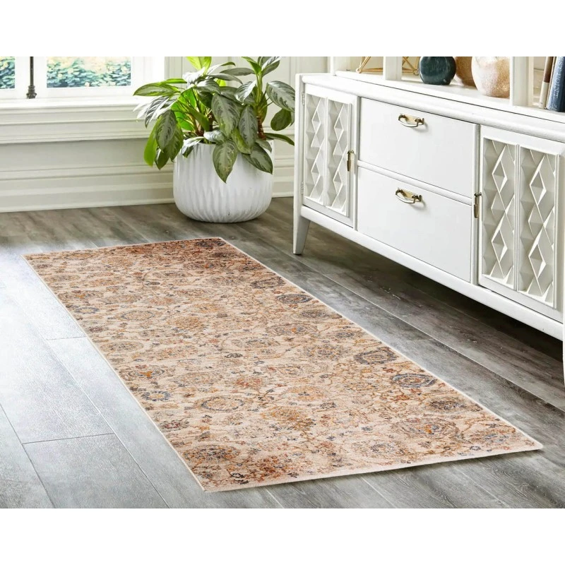 Dalyn Bergama BE5 Ivory 2'3" x 7'10" Runner Rug