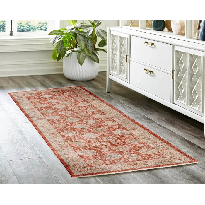 Dalyn Bergama BE6 Paprika 2'3" x 7'10" Runner Rug