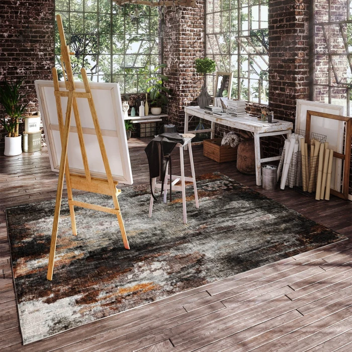 Dalyn Boca Gray BO10 9ft. x 12ft. Rug