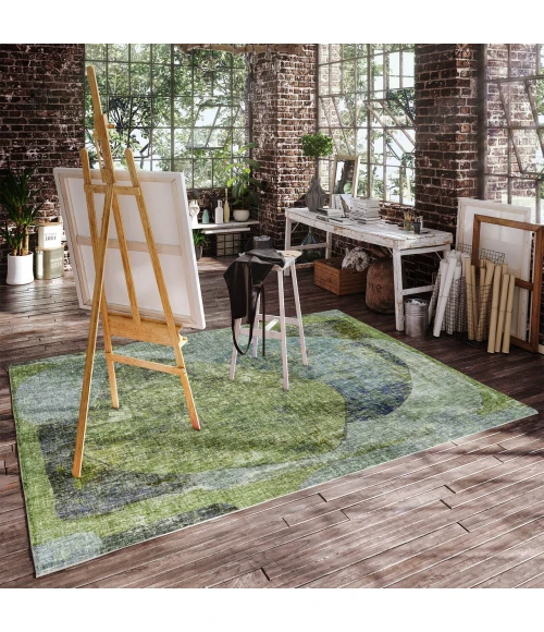 Dalyn Boca Green BO11 8ft. x 10ft. Rug