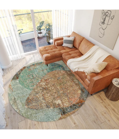 Dalyn Boca Teal BO11 8ft. x 8ft. Rug