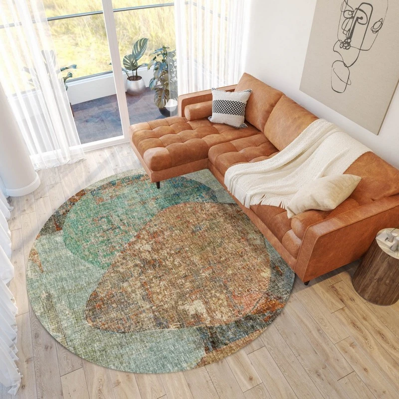 Dalyn Boca Teal BO11 8ft. x 8ft. Rug