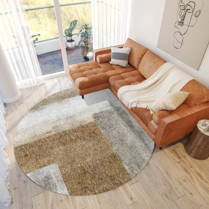 Dalyn Boca Brown BO1 8ft. x 8ft. Rug