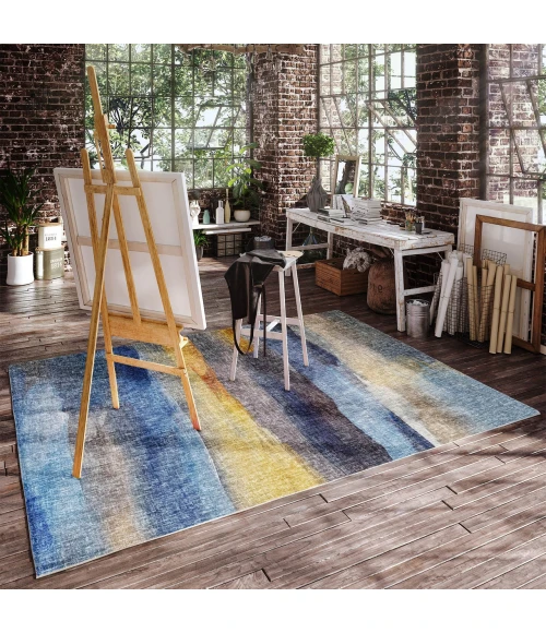 Dalyn Boca Blue BO4 5ft. x 7ft.6in. Rug