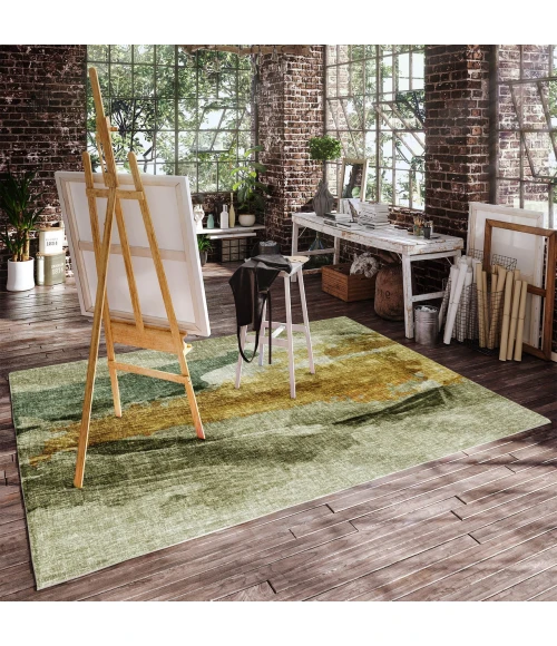 Dalyn Boca Green BO6 5ft. x 7ft.6in. Rug
