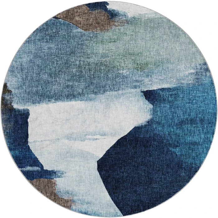 Dalyn Boca Blue BO7 8ft. x 8ft. Rug