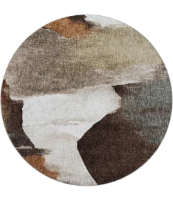 Dalyn Boca Brown BO7 8ft. x 8ft. Rug
