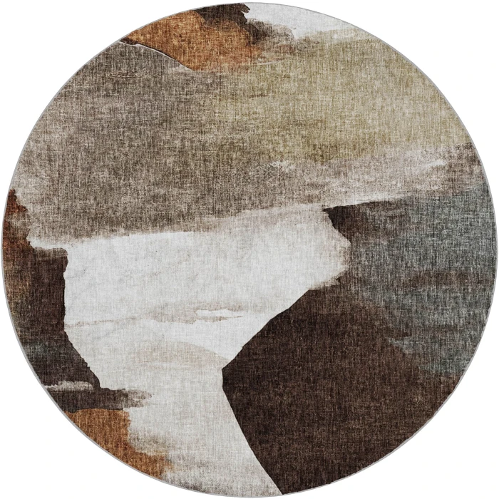 Dalyn Boca Brown BO7 8ft. x 8ft. Rug