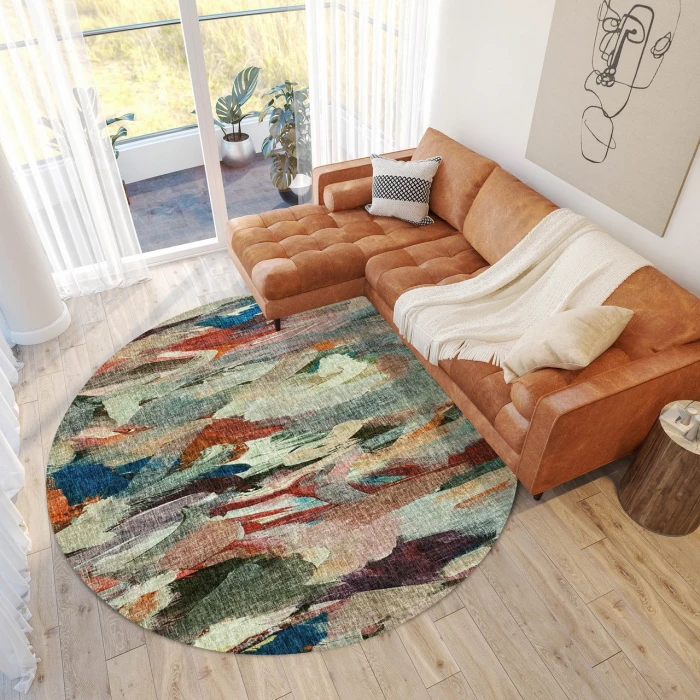 Dalyn Boca Orange BO8 8ft. x 8ft. Rug