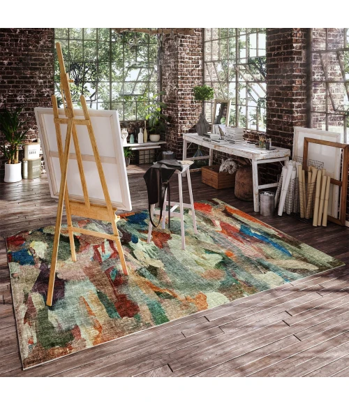Dalyn Boca Orange BO8 5ft. x 7ft.6in. Rug
